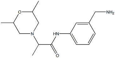  N-[3-(aminomethyl)phenyl]-2-(2,6-dimethylmorpholin-4-yl)propanamide