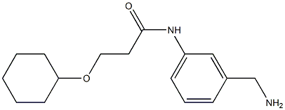 N-[3-(aminomethyl)phenyl]-3-(cyclohexyloxy)propanamide