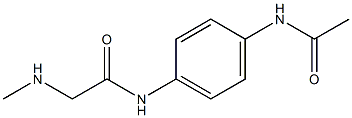N-[4-(acetylamino)phenyl]-2-(methylamino)acetamide Structure
