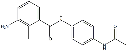 N-[4-(acetylamino)phenyl]-3-amino-2-methylbenzamide Structure