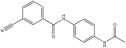 N-[4-(acetylamino)phenyl]-3-cyanobenzamide