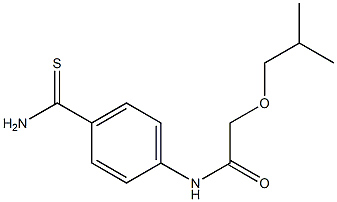 N-[4-(aminocarbonothioyl)phenyl]-2-isobutoxyacetamide