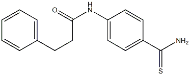 N-[4-(aminocarbonothioyl)phenyl]-3-phenylpropanamide