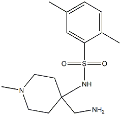 N-[4-(aminomethyl)-1-methylpiperidin-4-yl]-2,5-dimethylbenzene-1-sulfonamide Struktur