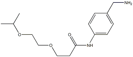 N-[4-(aminomethyl)phenyl]-3-[2-(propan-2-yloxy)ethoxy]propanamide|
