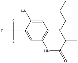  N-[4-amino-3-(trifluoromethyl)phenyl]-2-(propylsulfanyl)propanamide