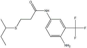 N-[4-amino-3-(trifluoromethyl)phenyl]-3-(butan-2-ylsulfanyl)propanamide
