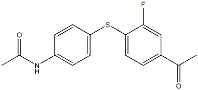 N-{4-[(4-acetyl-2-fluorophenyl)sulfanyl]phenyl}acetamide
