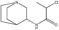 N-1-azabicyclo[2.2.2]oct-3-yl-2-chloropropanamide Structure