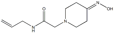 N-allyl-2-[4-(hydroxyimino)piperidin-1-yl]acetamide 结构式