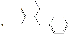 N-benzyl-2-cyano-N-ethylacetamide Structure