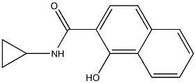 N-cyclopropyl-1-hydroxynaphthalene-2-carboxamide Structure