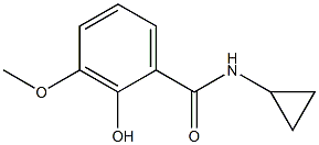 N-cyclopropyl-2-hydroxy-3-methoxybenzamide Structure