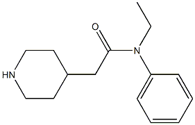 N-ethyl-N-phenyl-2-piperidin-4-ylacetamide,,结构式