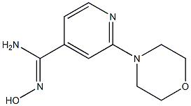 N'-hydroxy-2-morpholin-4-ylpyridine-4-carboximidamide Structure