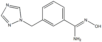 N'-hydroxy-3-(1H-1,2,4-triazol-1-ylmethyl)benzenecarboximidamide,,结构式