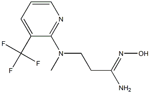  N'-hydroxy-3-{methyl[3-(trifluoromethyl)pyridin-2-yl]amino}propanimidamide