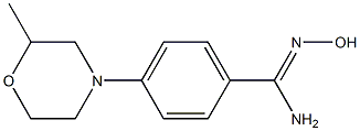 N'-hydroxy-4-(2-methylmorpholin-4-yl)benzene-1-carboximidamide,,结构式