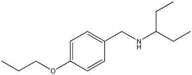 pentan-3-yl[(4-propoxyphenyl)methyl]amine 化学構造式