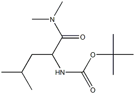 tert-butyl 1-[(dimethylamino)carbonyl]-3-methylbutylcarbamate Structure