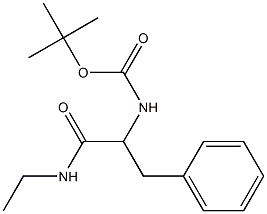 tert-butyl 1-benzyl-2-(ethylamino)-2-oxoethylcarbamate Struktur