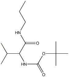 tert-butyl 2-methyl-1-[(propylamino)carbonyl]propylcarbamate Struktur