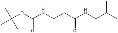 tert-butyl 3-(isobutylamino)-3-oxopropylcarbamate Struktur