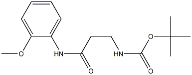 tert-butyl 3-[(2-methoxyphenyl)amino]-3-oxopropylcarbamate Structure