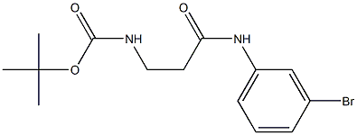 tert-butyl 3-[(3-bromophenyl)amino]-3-oxopropylcarbamate 结构式