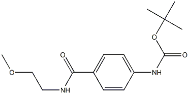 tert-butyl 4-{[(2-methoxyethyl)amino]carbonyl}phenylcarbamate