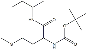 tert-butyl N-[1-(butan-2-ylcarbamoyl)-3-(methylsulfanyl)propyl]carbamate Struktur