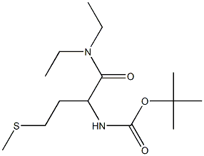 tert-butyl N-[1-(diethylcarbamoyl)-3-(methylsulfanyl)propyl]carbamate Struktur