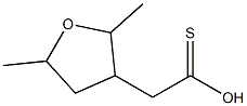 2,5-Dimethyl-3-tetrohydrofurylethanethioate Struktur