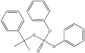 Diphenyl cumyl phosphate Structure
