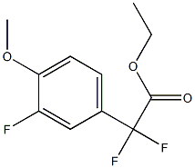 Ethyl Difluoro-(3-fluoro-4-methoxyphenyl)acetate Structure