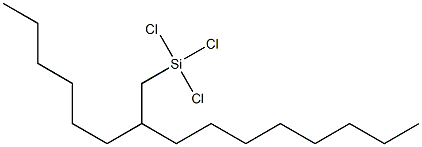 7-(TRICHLOROSILYLMETHYL)PENTADECANE Structure