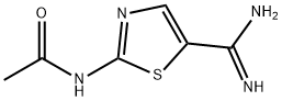 Acetamide,  N-[5-(aminoiminomethyl)-2-thiazolyl]- Structure