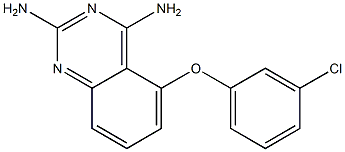 2,4-Quinazolinediamine,  5-(3-chlorophenoxy)- Structure