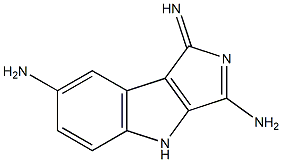 3,7-DIAMINO-1-IMINO-1,4-DIHYDROPYRROLO[3,4-B]INDOLE Structure
