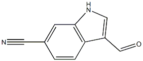 6-CYANOINDOLE-3-CARBOXALDEHYDE Structure