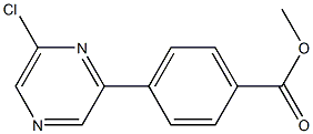 4-(6-Chloro-pyrazin-2-yl)-bezoic acid methyl ester Structure