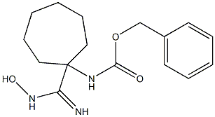 [1-(N-Hydroxycarbamimidoyl)-cycloheptyl]-carbamic acid benzyl ester 结构式