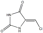 2,4-Imidazolidinedione,  5-(chloromethylene)- Structure