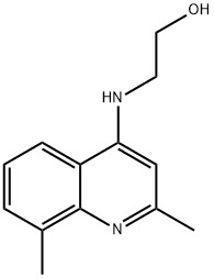 Ethanol,  2-[(2,8-dimethyl-4-quinolinyl)amino]- Struktur