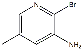 2-溴-3-氨基-5-甲基吡啶,,结构式