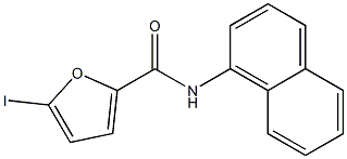 5-iodo-N-(1-naphthyl)-2-furamide 结构式
