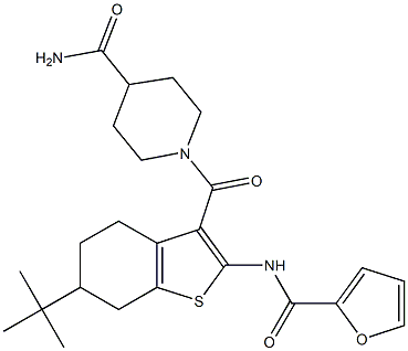 1-{[6-tert-butyl-2-(2-furoylamino)-4,5,6,7-tetrahydro-1-benzothien-3-yl]carbonyl}piperidine-4-carboxamide
