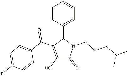 1-[3-(dimethylamino)propyl]-4-(4-fluorobenzoyl)-3-hydroxy-5-phenyl-1,5-dihydro-2H-pyrrol-2-one