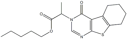 pentyl 2-(4-oxo-5,6,7,8-tetrahydro[1]benzothieno[2,3-d]pyrimidin-3(4H)-yl)propanoate