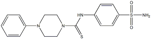 N-[4-(aminosulfonyl)phenyl]-4-phenyl-1-piperazinecarbothioamide